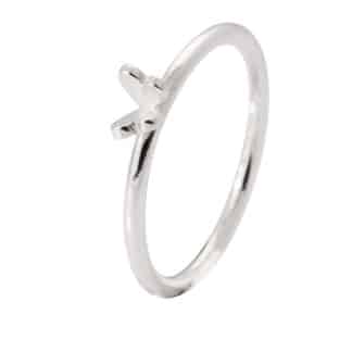 hjertefugl ring sølv